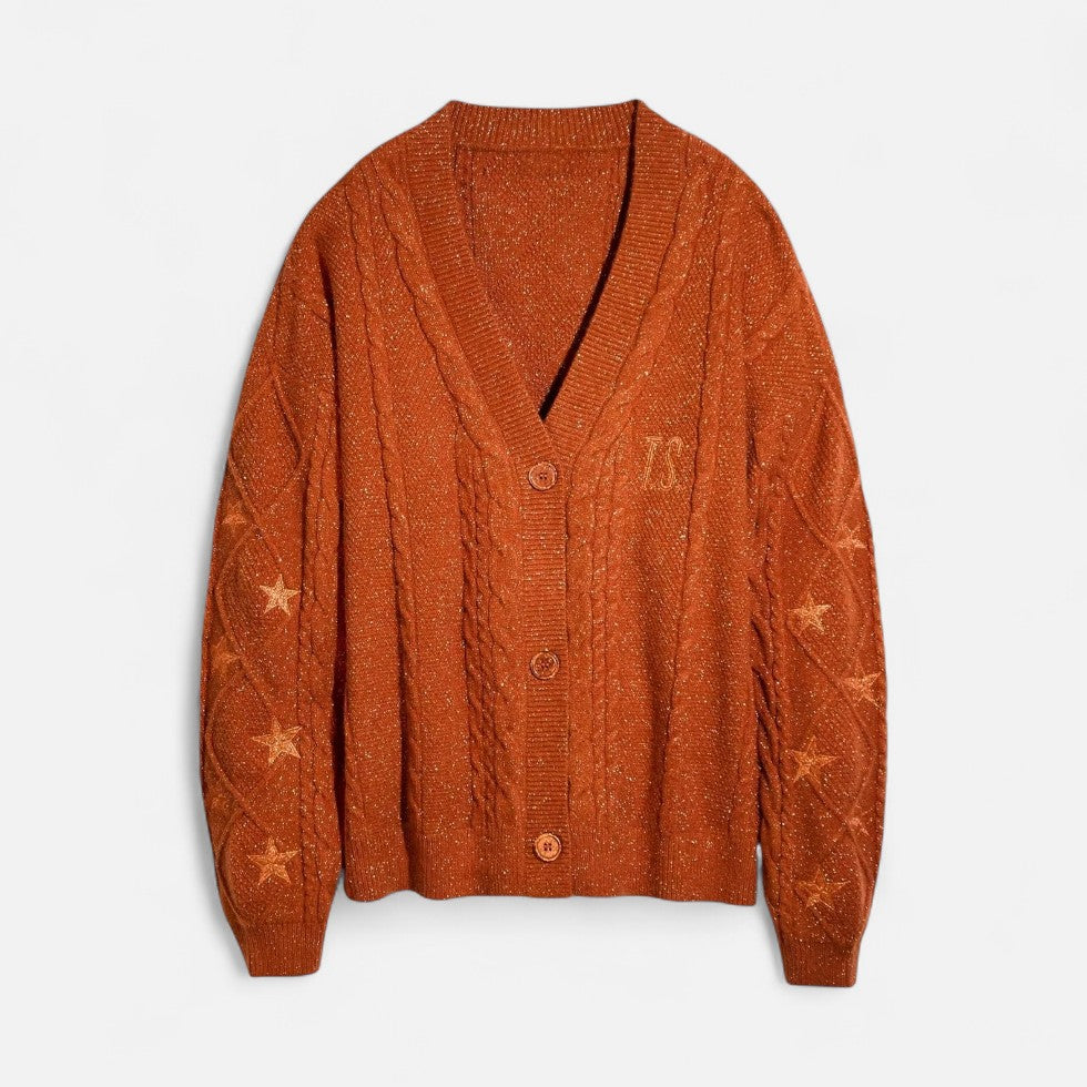 Women's Embroidered Knit Cardigan