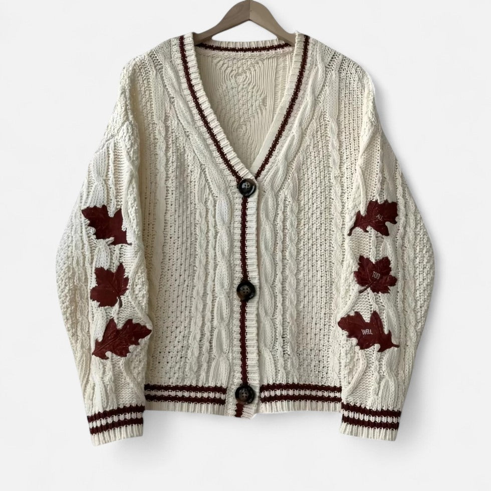 Women's Embroidered Knit Cardigan