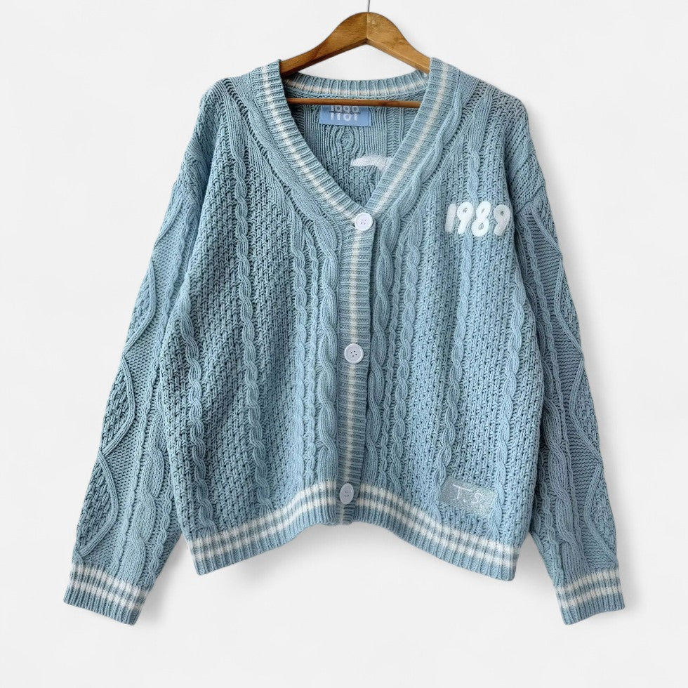 Women's Embroidered Knit Cardigan