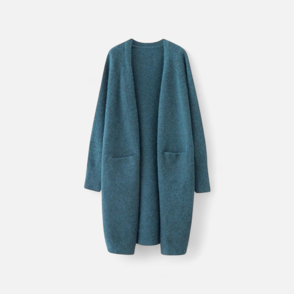 Women’s Cashmere Longline Cardigan with Pockets
