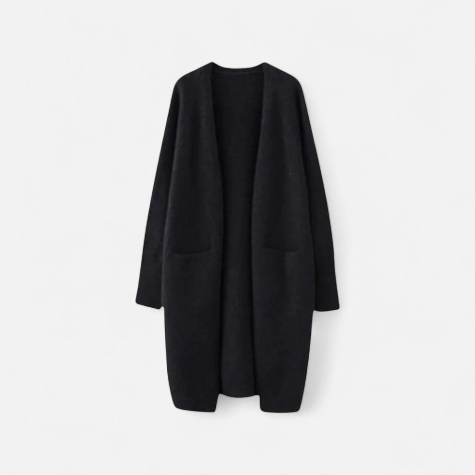 Women’s Cashmere Longline Cardigan with Pockets