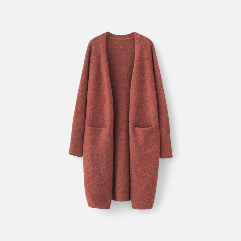 Women’s Cashmere Longline Cardigan with Pockets