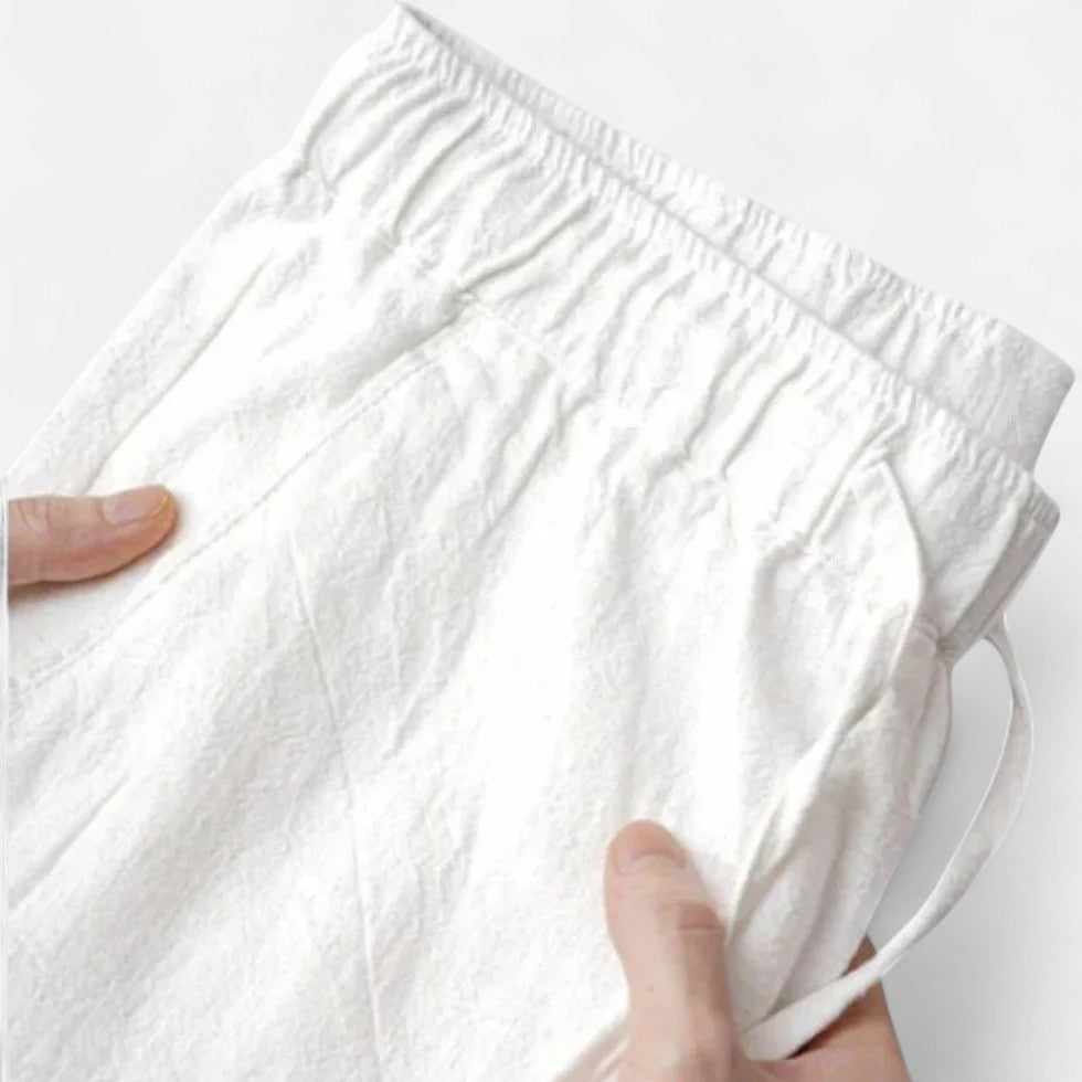 Men's Linen Drawstring Trousers