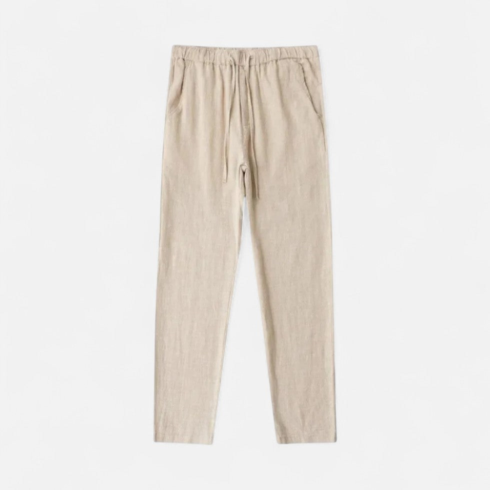 Men's Linen Drawstring Trousers